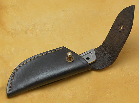 Boye Basic 1 Cobalt with Leather Flap Sheath.