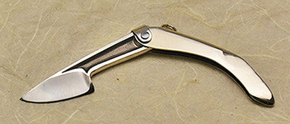 Boye Mini-Tweezerlock Folding Pocket Knife with Dendritic Cobalt Blade.