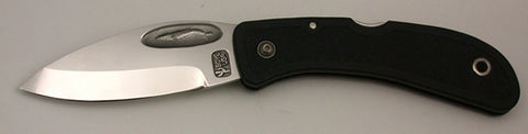 Boye Cobalt Blue Whale Lockback Folding Knife.