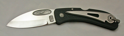 Boye Cobalt Blue Whale Lockback Folding Pocket Knife with Blue Handle and Marlin Spike - 2.
