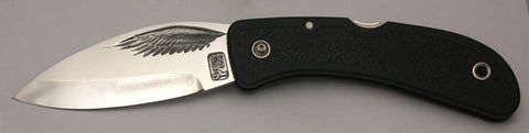 Boye Cobalt Eagle Wing Lockback Folding Pocket Knife.