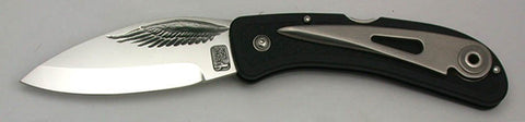 Boye Cobalt Eagle Wing Lockback Folding Pocket Knife with Marlin Spike.