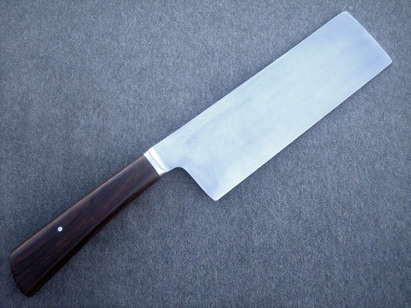 8 inch Cleaver with Plain Etched Blade.