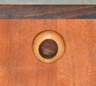 Close-up of Button that Unlocks Barn Owl Project Lid