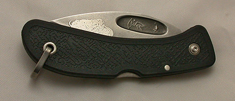 Boye Bow Hunter Lockback Folding Pocket Knife with 'Lescaux Bison' Etching.