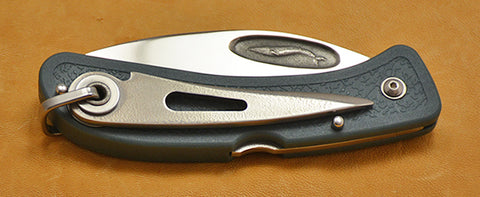 Boye Cobalt Blue Whale Lockback Folding Pocket Knife with Blue Handle, Serrations, and Marlin Spike-2.