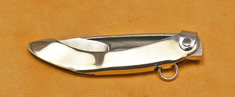 Boye Mini-Tweezerlock Folding Pocket Knife with Plain Etched Blade.