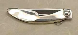 Boye Mini-Tweezerlock Folding Pocket Knife with Plain Etched Blade & Inlay - 1.