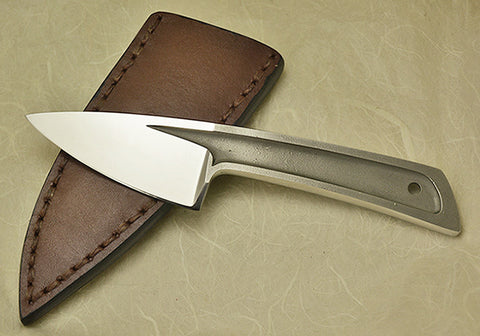 Boye Basic 2 Cobalt with Brown Leather Sheath.