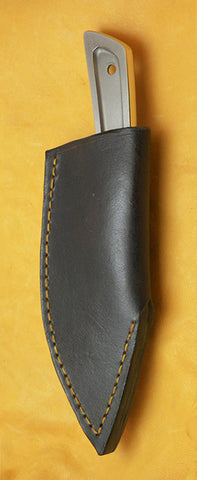 Boye Basic 2 Cobalt with Leather Sheath and Belt Clip.