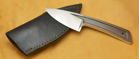 Boye Basic 2 Cobalt with Leather Sheath and Belt Clip.