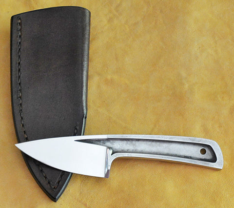 Boye Basic 2 Cobalt with Brown Leather Pouch Sheath.