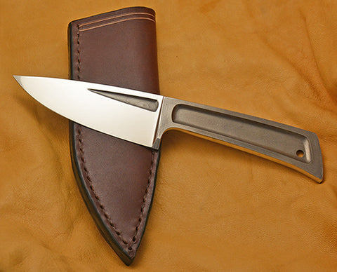 Boye Basic 3 Cobalt with Leather Sheath and Belt Clip.