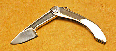 Boye Mini-Tweezerlock Folding Pocket Knife with Dendritic Cobalt Blade.