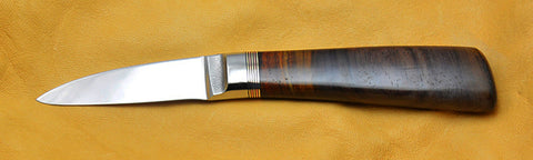 2.5 inch Persona Paring Knife with Dendritic Cobalt Blade and Cocobolo Handle.