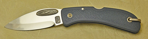 Boye Cobalt Blue Whale Lockback Folding Pocket Knife with Blue Handle - 4.