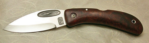 Boye Custom Cobalt Blue Whale Lockback Folding Pocket Knife.