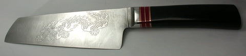 6 inch Chopper with 'Dragon' Etching - 3.