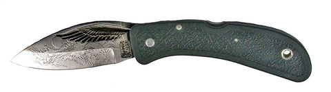 Boye Eagle Wing Lockback Folding Knife with 'Eagles' Etching - 2.