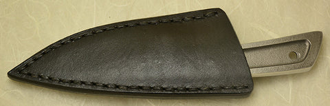 Boye Basic 2 with 'Eagles' Etching & Black Leather Sheath.