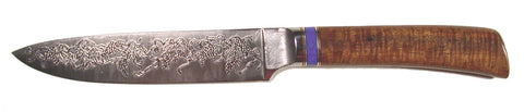 5.75 inch Slicing Knife with 'Grapevine' Etching.