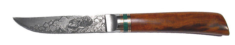 4.5 inch Kitchen Utility Knife with 'Grizzly Bear' Etching.