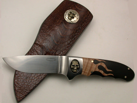 Norris 4 inch Hunter with Skull & Flames.