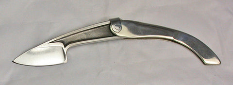 Boye Large Tweezerlock Folding Pocket Knife with Plain Etched Blade - 2.
