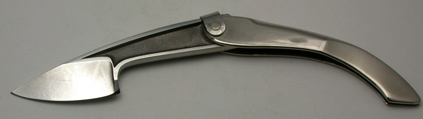 Boye Large Tweezerlock Folding Pocket Knife with Plain Etched Blade - 6.