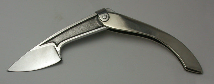 Boye Large Tweezerlock Folding Pocket Knife with Plain Etched Blade - 4.