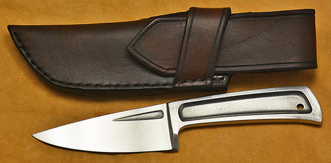 Boye Basic 3 Cobalt Light with Horizontal Carry Leather Sheath