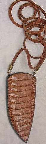 Light Brown Ostrich Double-sided Neck Sheath for Sub-Basic.