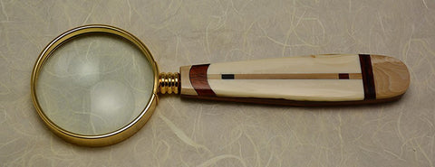 2.5 inch Desktop Magnifying Glass with Inlaid Handle - 5