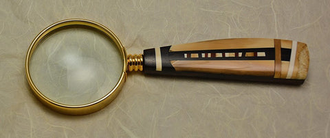 2.5 inch Desktop Magnifying Glass with Inlaid Handle - 4.