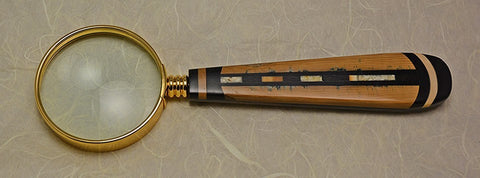 2.5 inch Desktop Magnifying Glass with Inlaid Handle - 6.