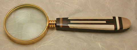 2.5 inch Desktop Magnifying Glass with Inlaid Handle - 3.