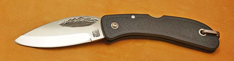 Boye Cobalt Mountain Lockback Folding Pocket Knife.