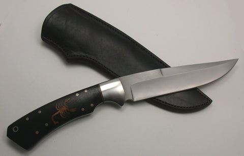 Norris 6.5 inch Bowie with Scorpion Inlay.