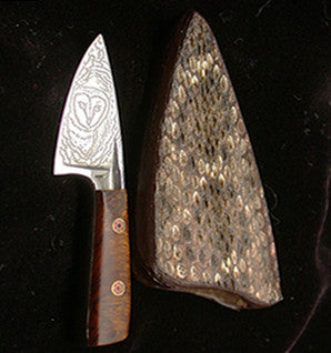 Boye Basic Photon with 'Barn Owl Baby' Etching and Handle.