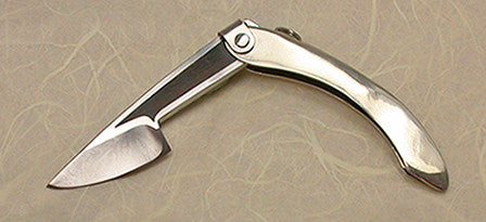 Boye Mini-Tweezerlock Folding Pocket Knife with Plain Etched Blade & Inlay - 1.