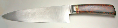 8 inch Chef's Knife with Plain Etched Blade - 3.