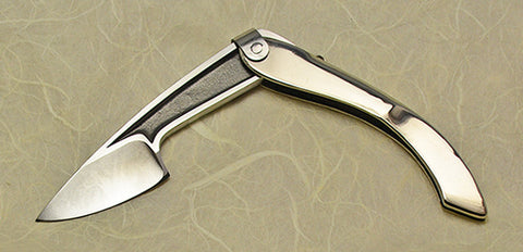 Boye Large Tweezerlock Folding Pocket Knife with Plain Etched Blade - 7.