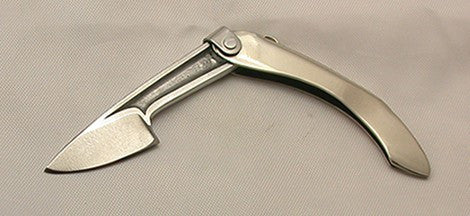 Boye Mini-Tweezerlock Folding Pocket Knife with Plain Etched Blade.