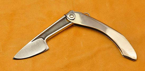 Boye Mini-Tweezerlock Folding Pocket Knife with Plain Etched Blade - 3.
