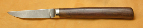3 inch Paring Knife with Plain Etched Blade and Cocobolo Handle - 2.