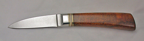 2.5 inch Persona Paring Knife with Plain Etched Blade & Ironwood Handle.
