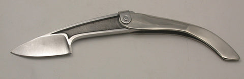 Boye Large Tweezerlock Folding Pocket Knife with Plain Etched Blade - 10.