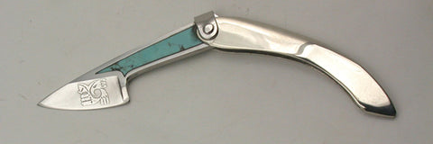 Boye Mini-Tweezerlock Folder with 'Hawk Rainbird' Etching.