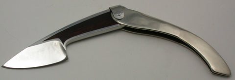 Boye Large Tweezerlock Folder with Plain Etched Blade & Inlay.