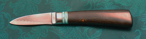 2.5 inch Persona Paring Knife with 'Wavy Rainbird' Etching.